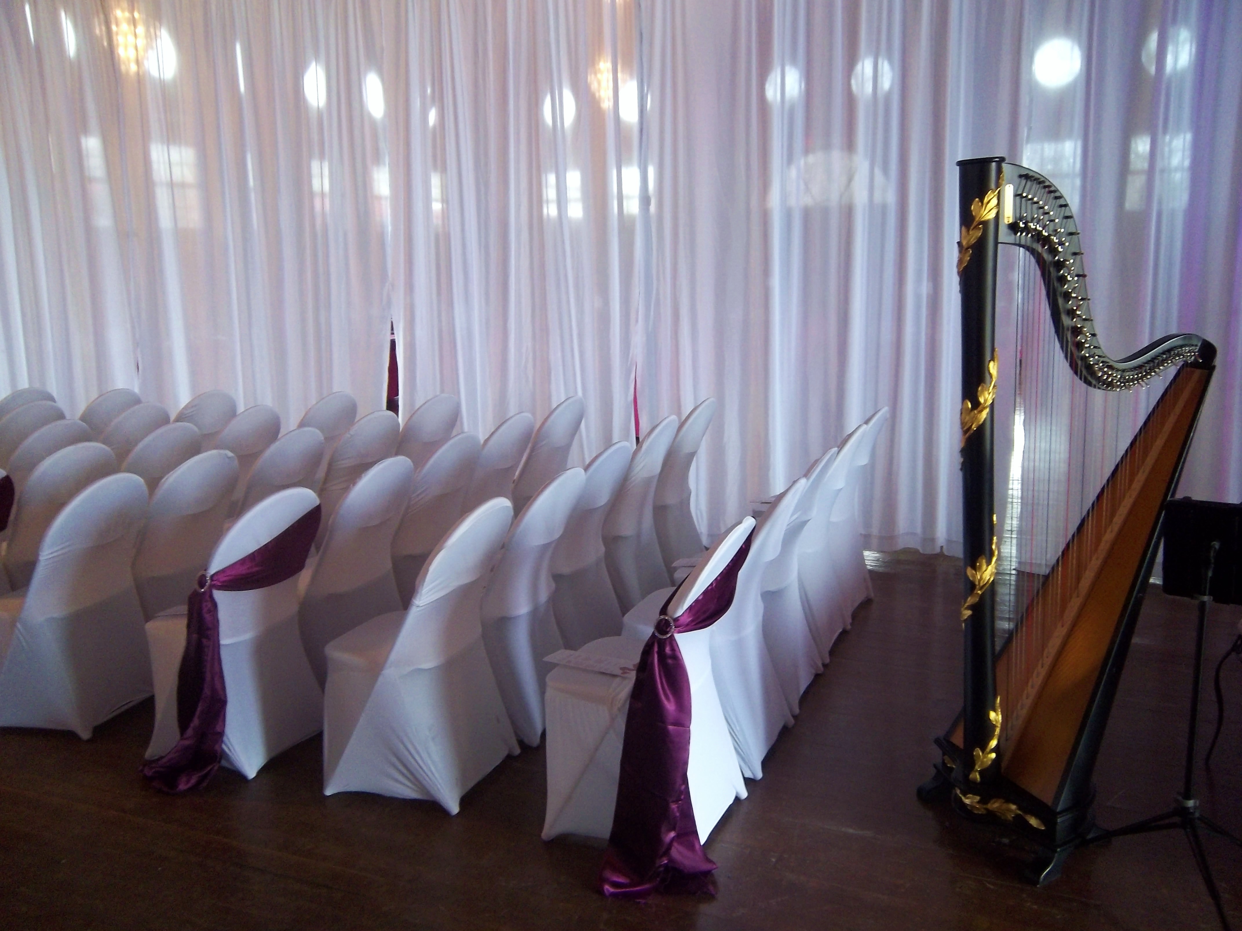 Wedding at the Artisan's Building with a Harpist