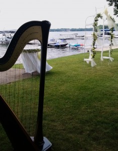 Lakeside Wedding Musician Indiana Harpist