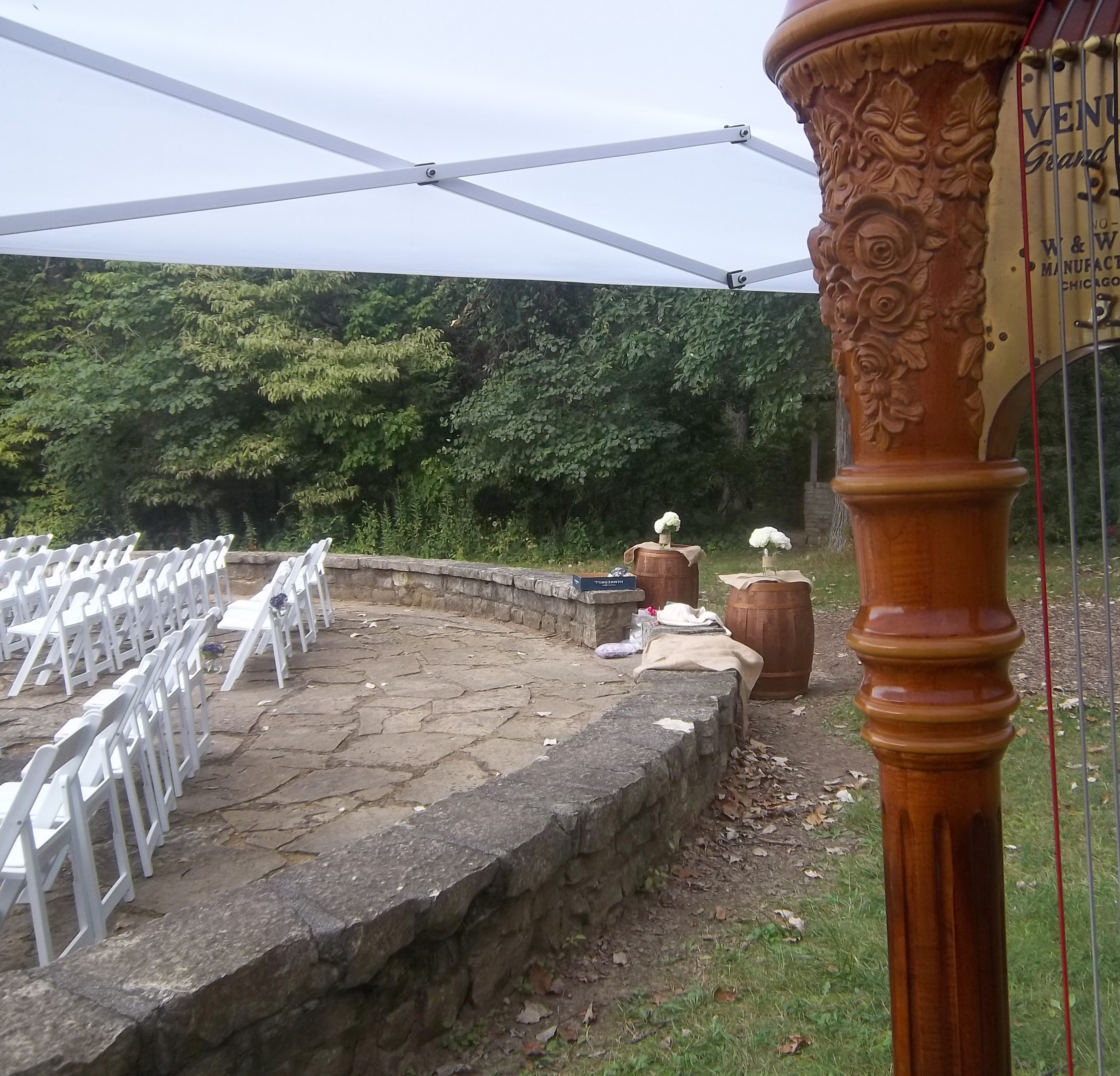 Springfield Harpist Lincoln Memorial Gardens Wedding The Classic