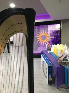 Harp Player for a Grand Opening