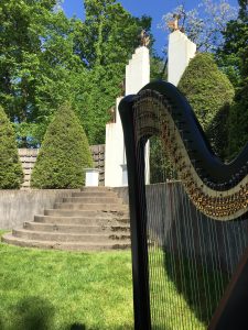 Allerton Sunken Garden Wedding Harpist