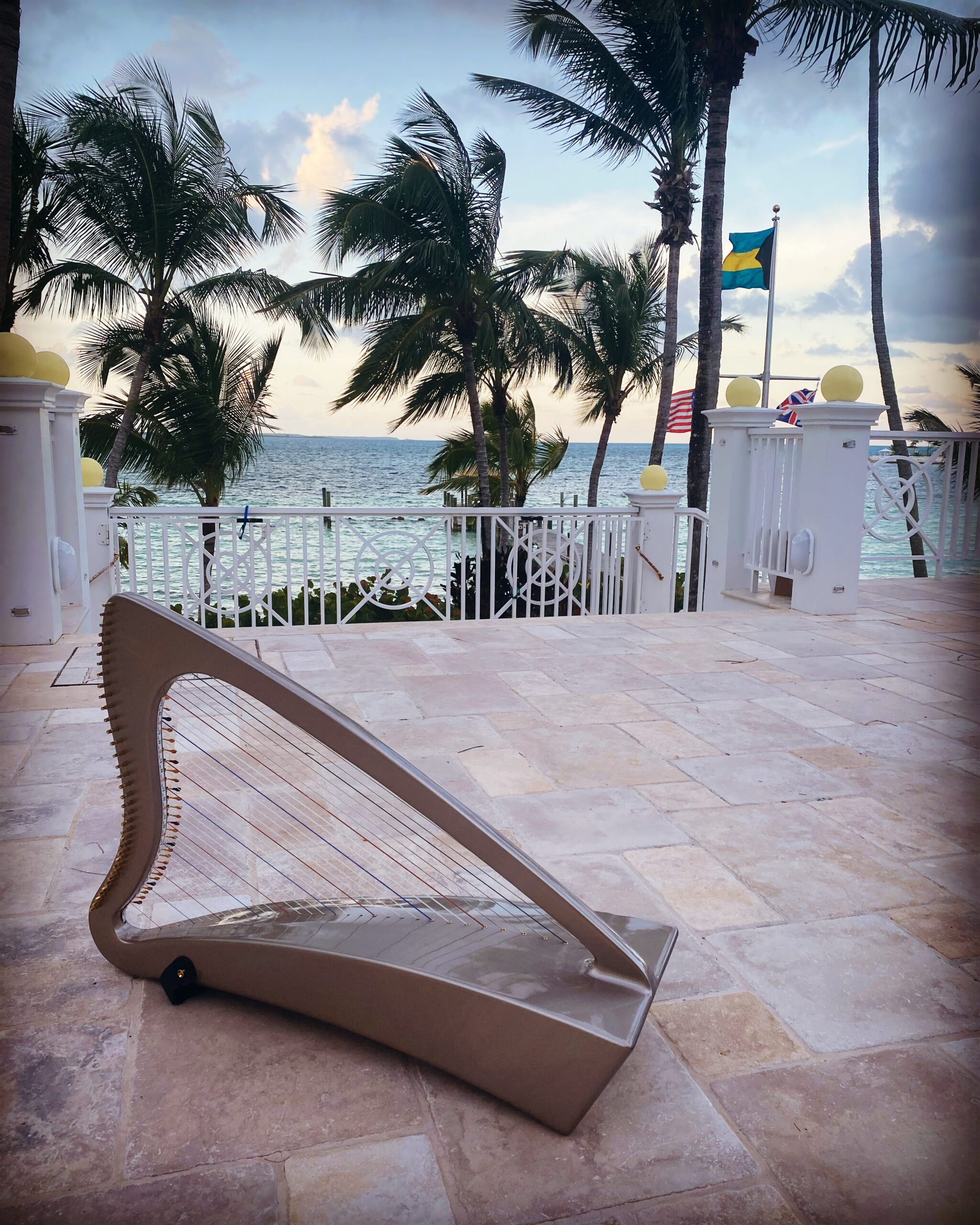 Harpist in Nassau Bahamas