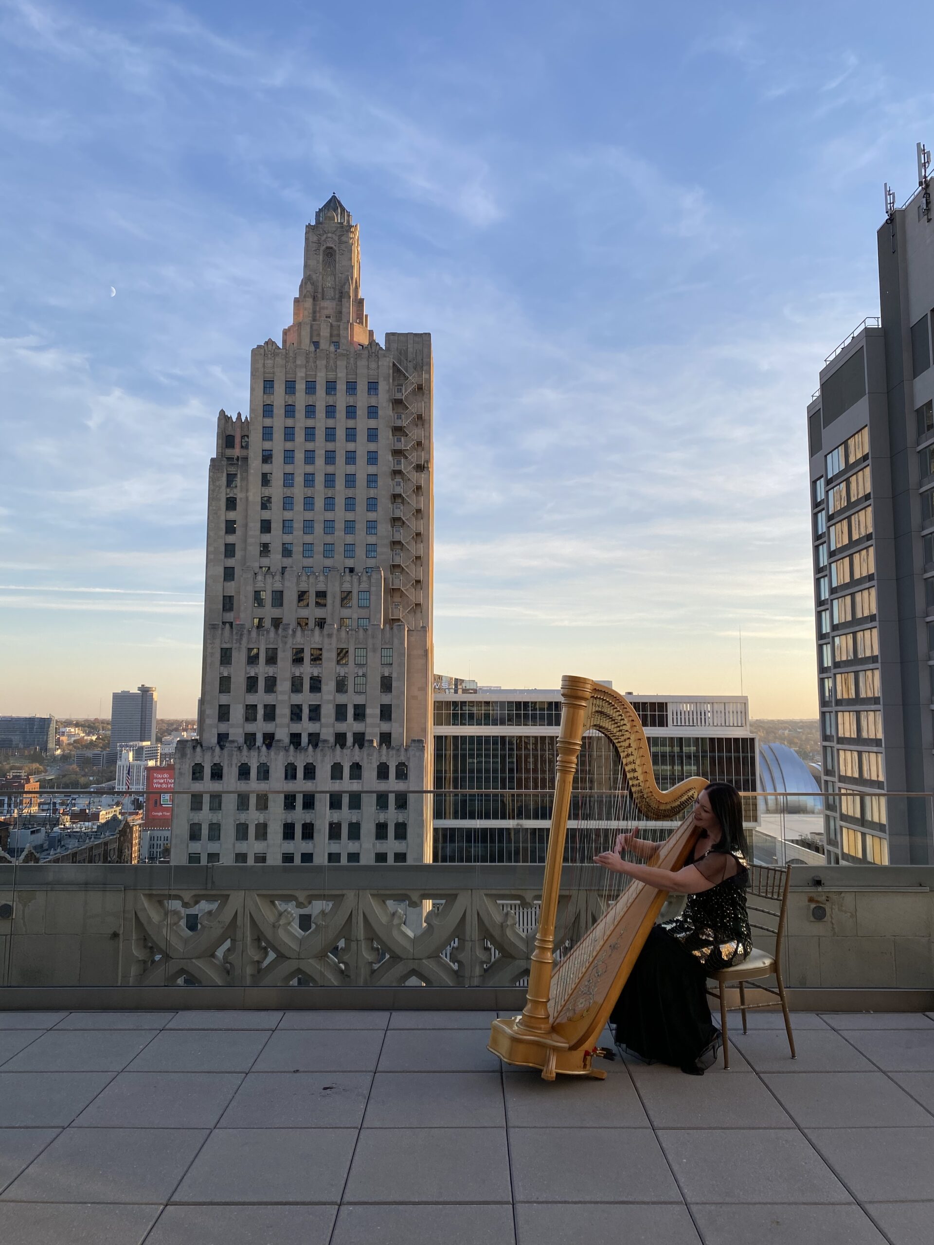 Harpist in Kansas City