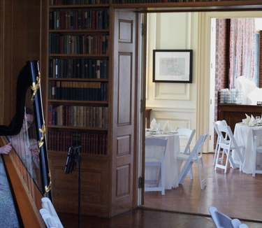 Wedding ceremony and reception at Allerton Mansion with Harp Music
