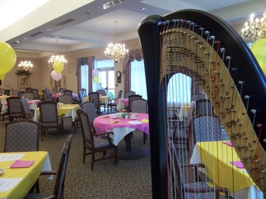 Harpist for Mothers Day Luncheon in Indiana