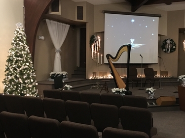 Christmas Eve Harp Music in Central Illinois
