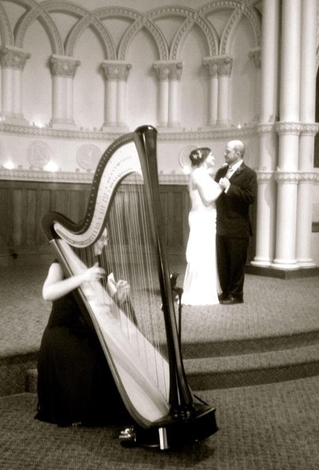 Peoria Illinois Wedding Harpist for First Dance