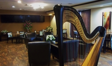 Harpist for Funeral Luncheon in Indiana
