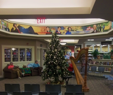 Library Christmas Harp Concert in Granger, Indiana