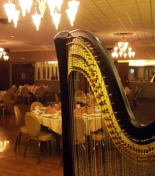 Northwest Indiana Harpist for Parties at Teibel's Restaurant