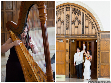 Notre Dame Wedding Reception at the South Dining Hall - Harp Music