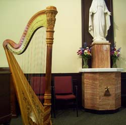 Michigan Catholic Church Wedding Music Harp