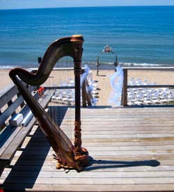 Harp Music for a Wedding on the Beach of Lake Michigan