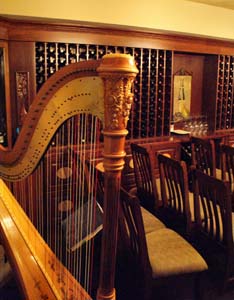 Wine Cellar Wedding Harp Music at Villa Macri