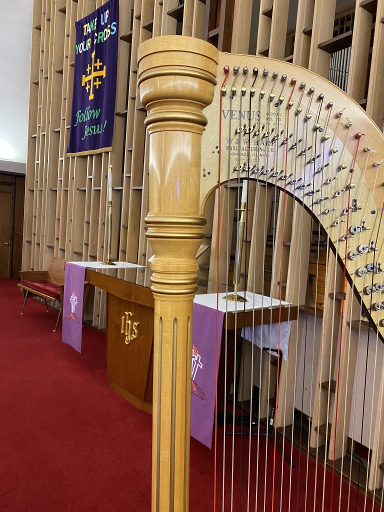 Harpist in Des Moines