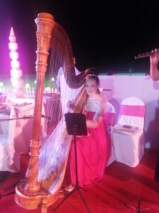 Bollywood Harpist in Goa