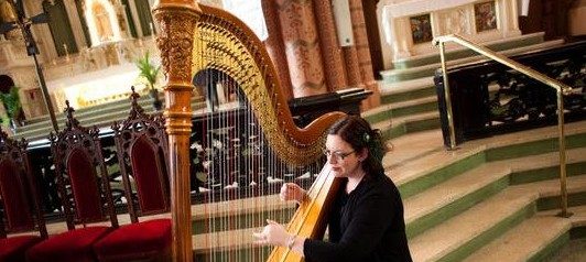 Harpist for Catholic Wedding Chicago