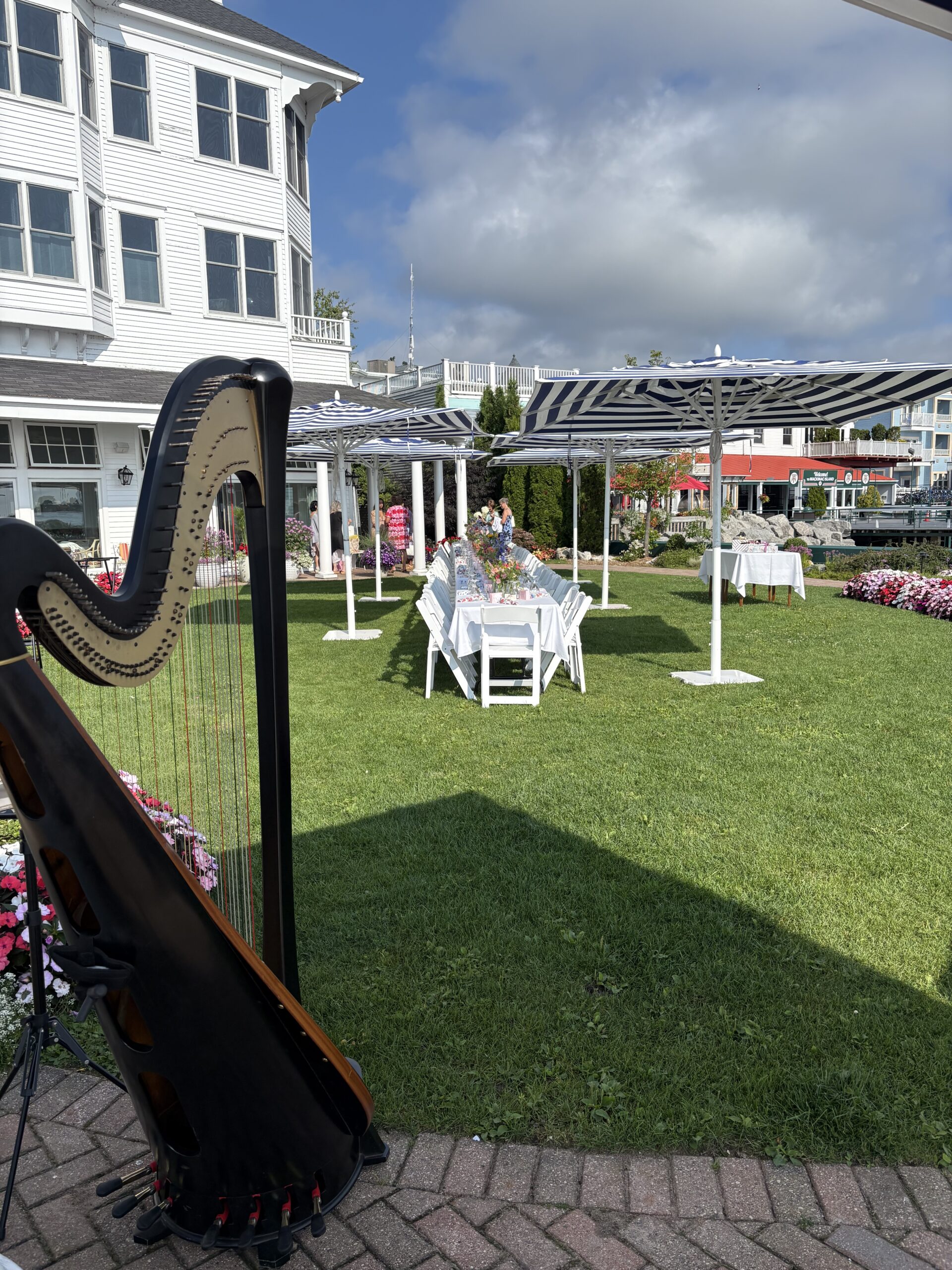Mackinac Island Harpist