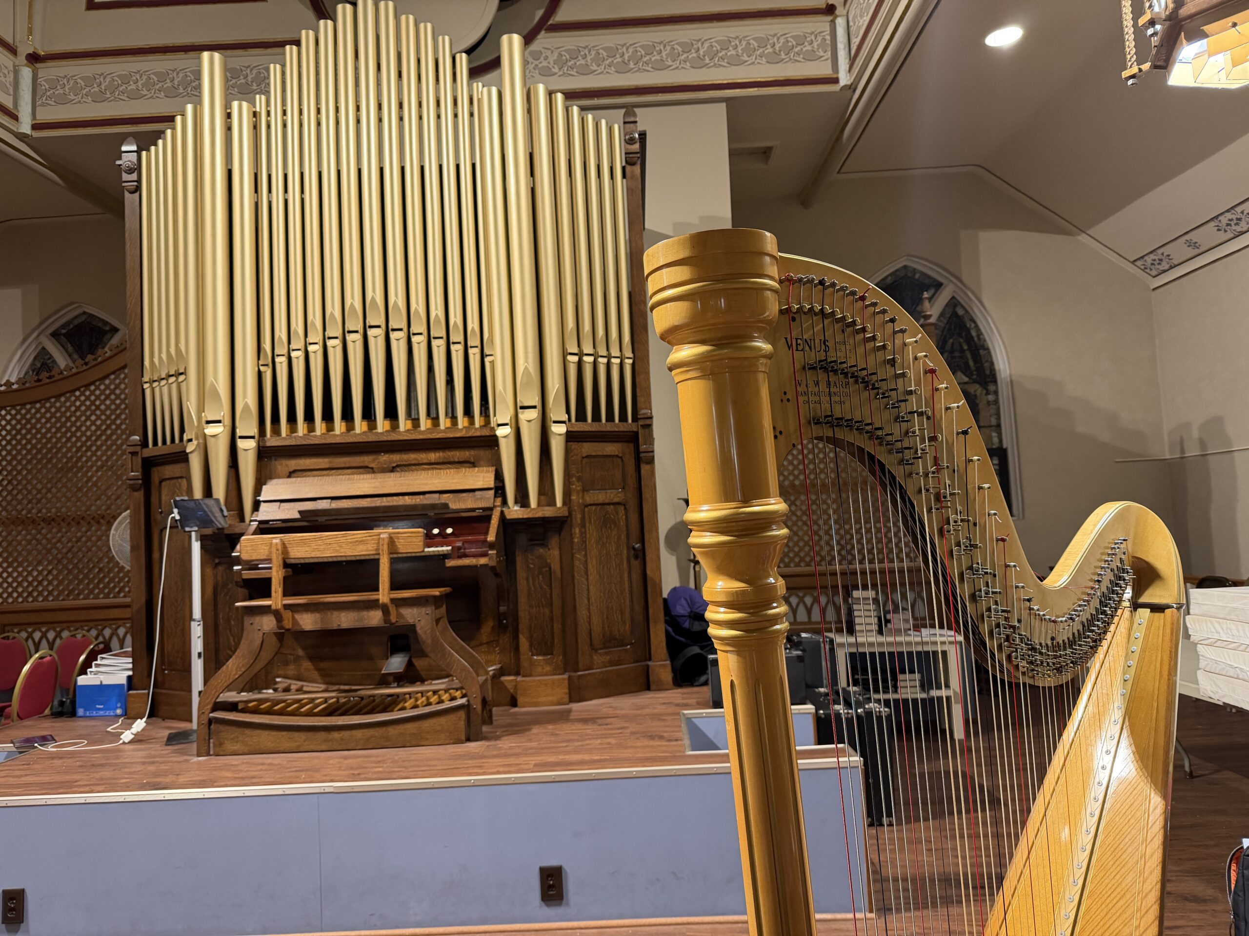 Harp and Choir Christmas Music