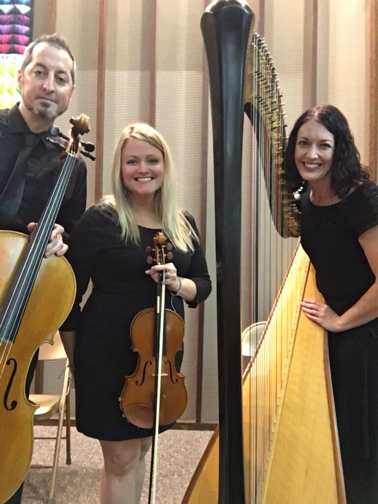 Wedding String Trio Harp Violin Cello