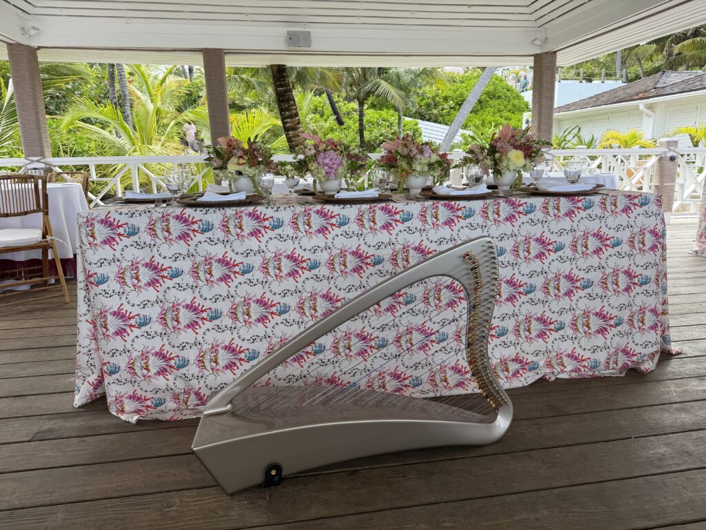 Harpist at Coral Sands Inn