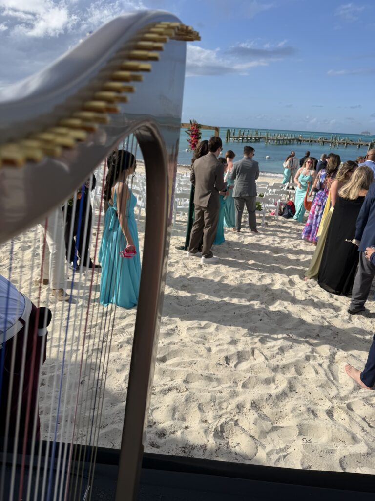 Harp Music for Weddings in The Bahamas