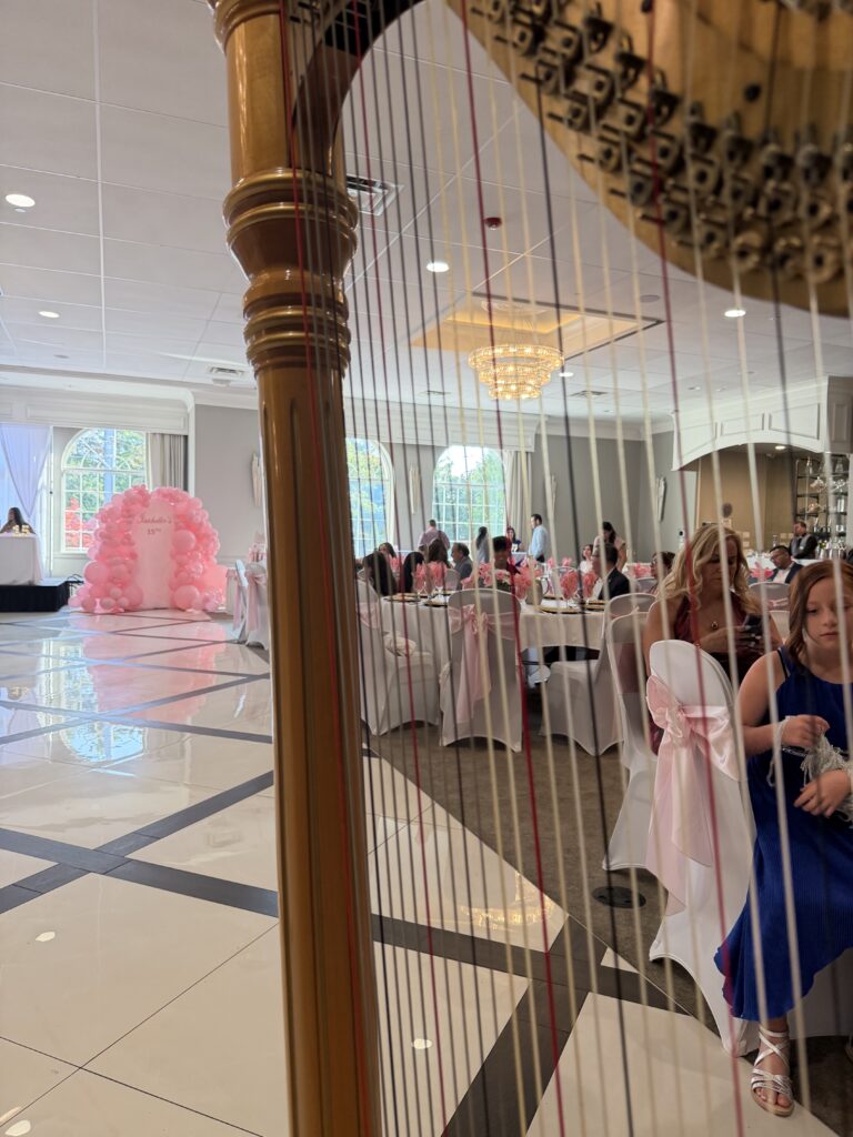 Quinceañera harpist