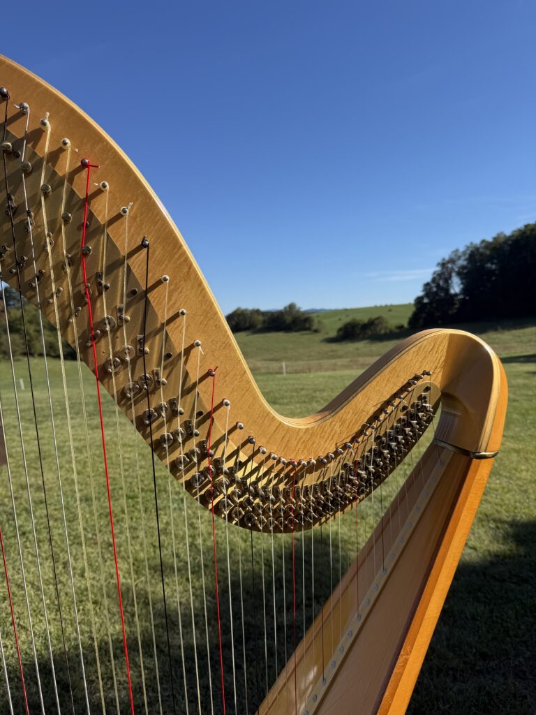 Johnson City Tennessee Wedding Harpist at Proffitt Farm