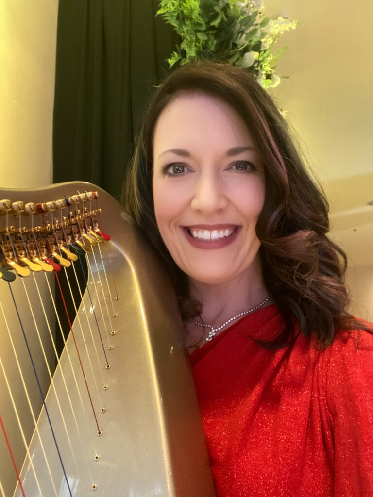 Christmas Harpist for Parties