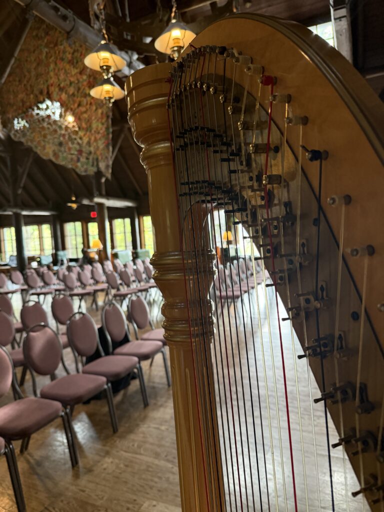 Pere Marquette Lodge Wedding Harpist in Grafton Illinois