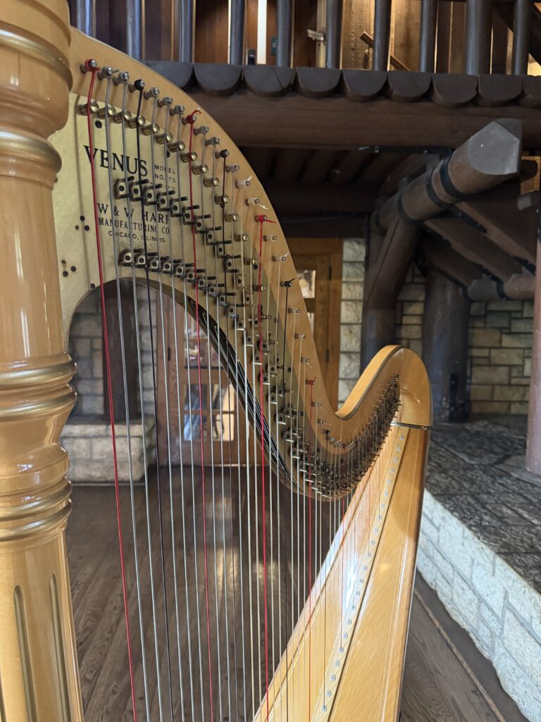 Harpist for a Wedding at Pere Marquette State Park