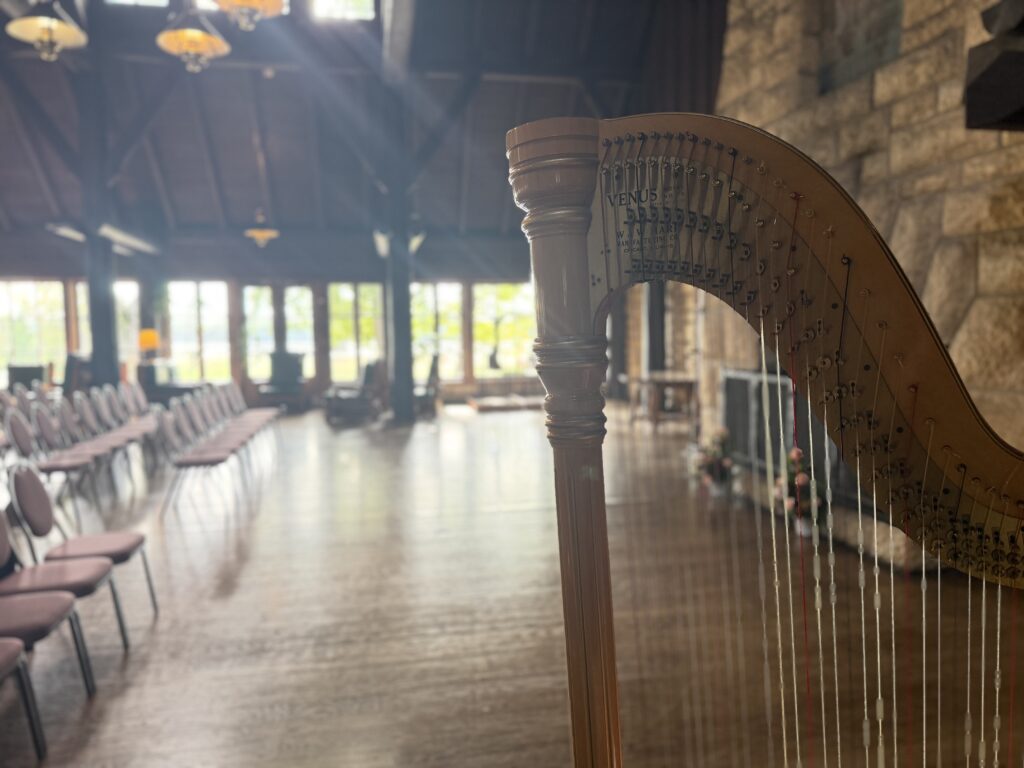 St. Louis Wedding Harpist in Grafton Illinois